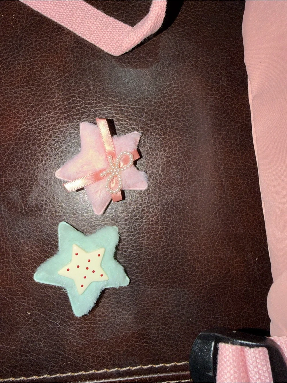 Pink Quilted Kids Backpack with Star Charms